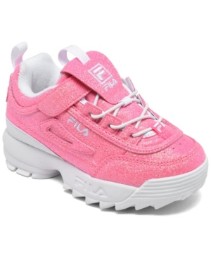 image of Fila Toddler Girls Disruptor Ii Glimmer Stay-Put Closure Casual Sneakers from Finish Line