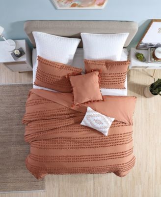 Magnificent Marilla Dot 5 Piece Comforter Set, King/California King