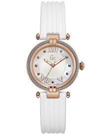 Women's Swiss White Silicone Strap Watch 32mm