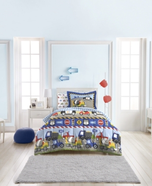 Dream Factory Trains And Trucks Twin Comforter Set Bedding