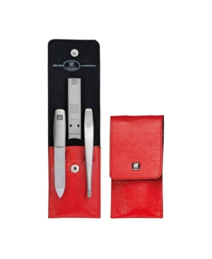 Zwilling Twinox Asian Competence 4 Piece Set With Pocket Case In Red