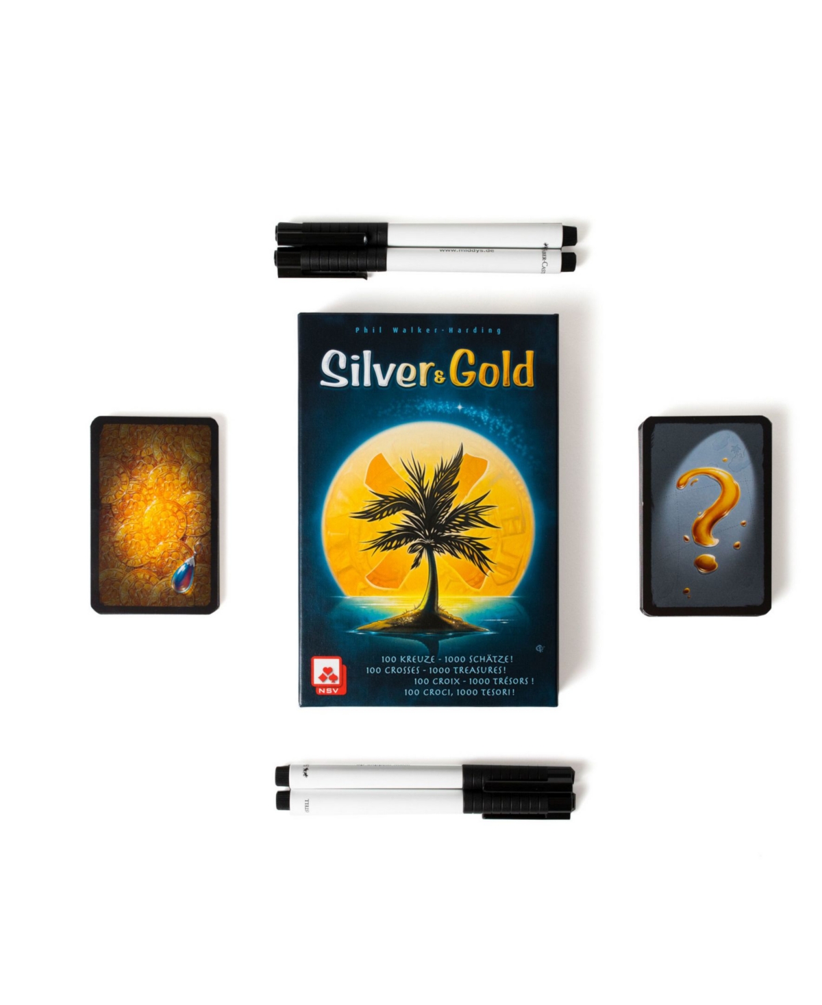 Masterpieces Puzzles Silver-tone And Gold-tone Card Game In Multi