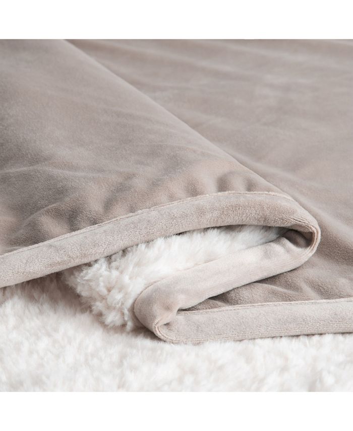 UGG® Bliss Plush Sherpa Fleece Reversible Throw Blanket, 70" x 50