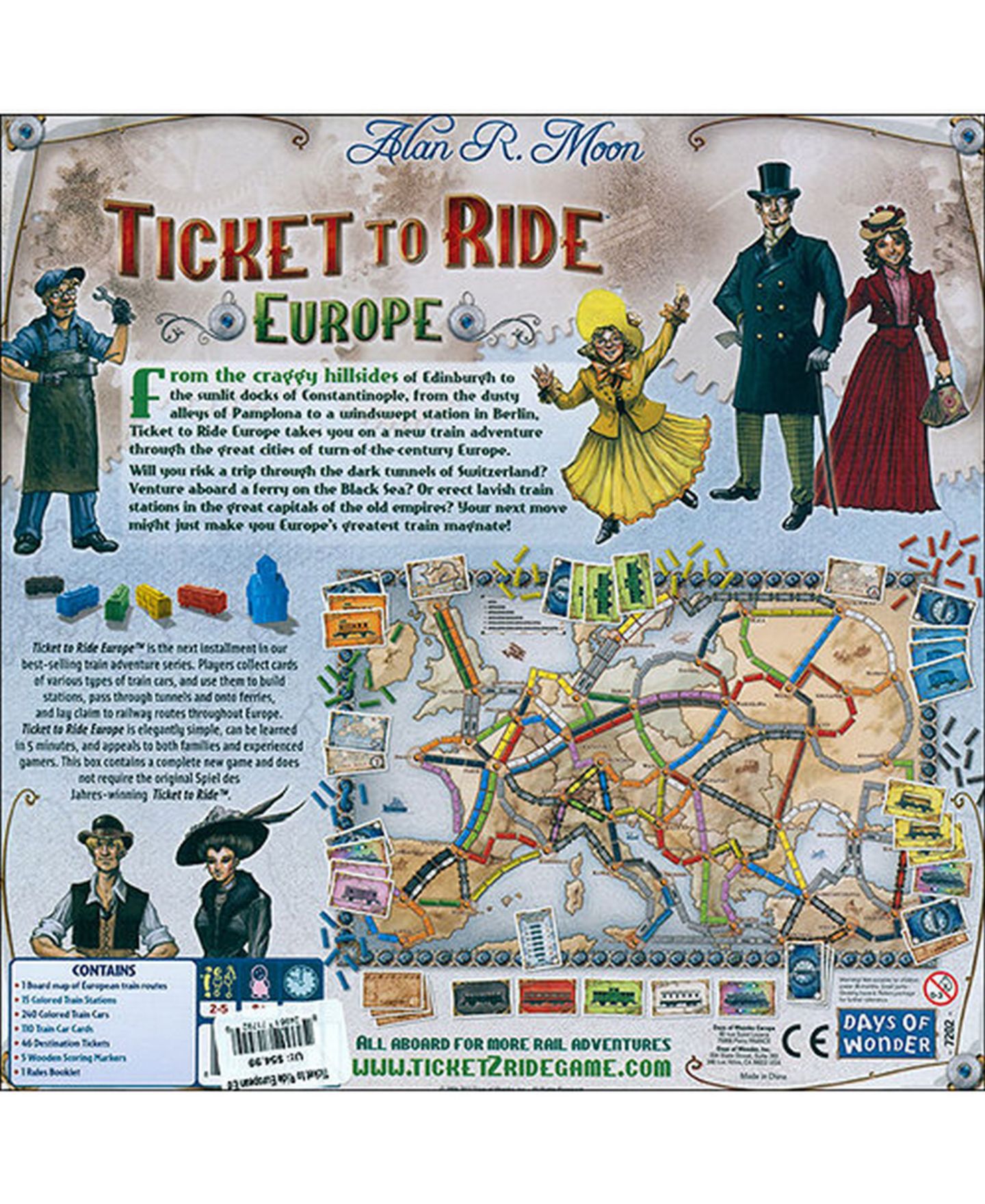 Детская игрушка Days of Wonder Ticket to Ride Europe — фото 4