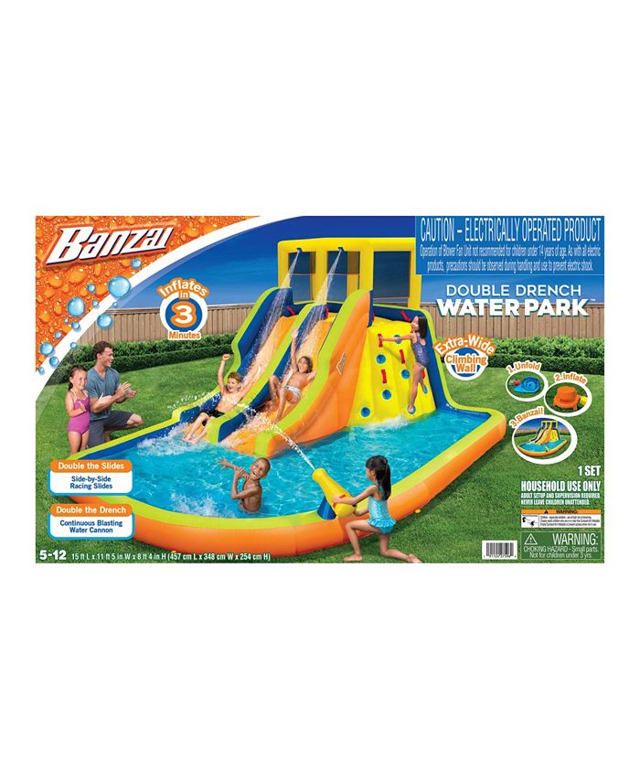 Banzai Double Drench Water Park Outdoor Toy Macy