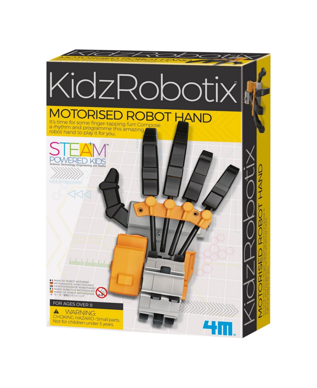 4M Kidzrobotix Motorized Robot Hand Science Kit - Steam - Multi