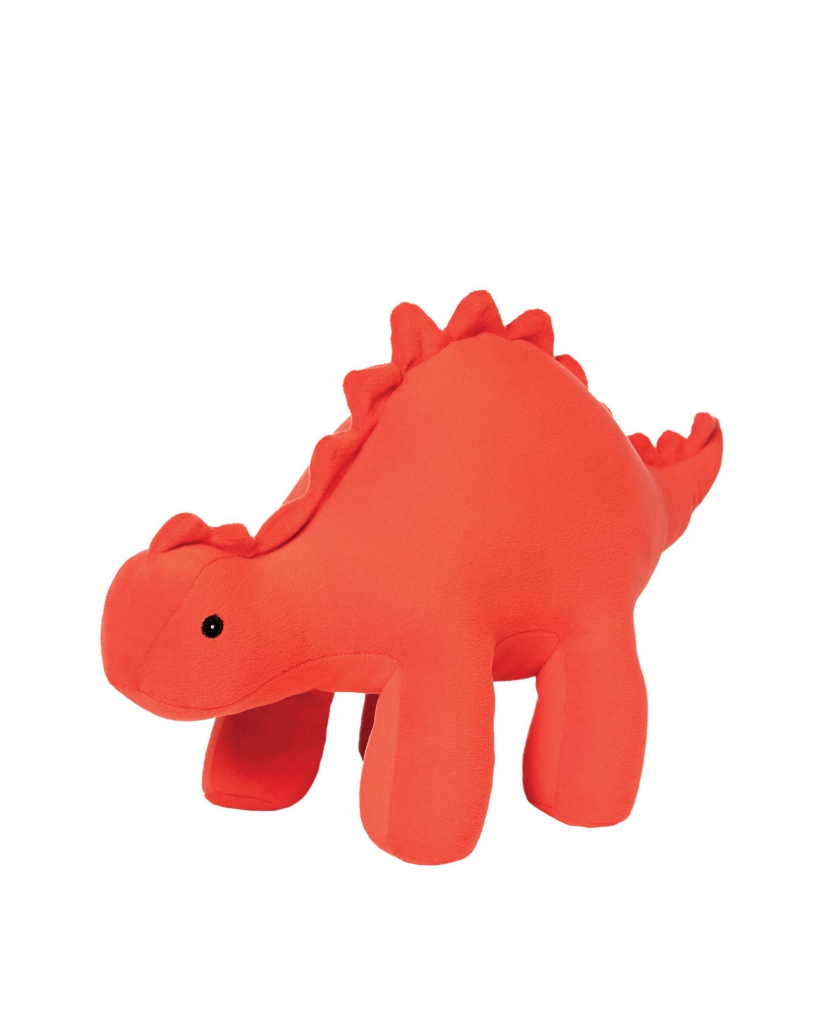 Manhattan Toy Company Gummy Velveteen-textured Stegosaurus Dinosaur Stuffed Animal, 9.5" In Red