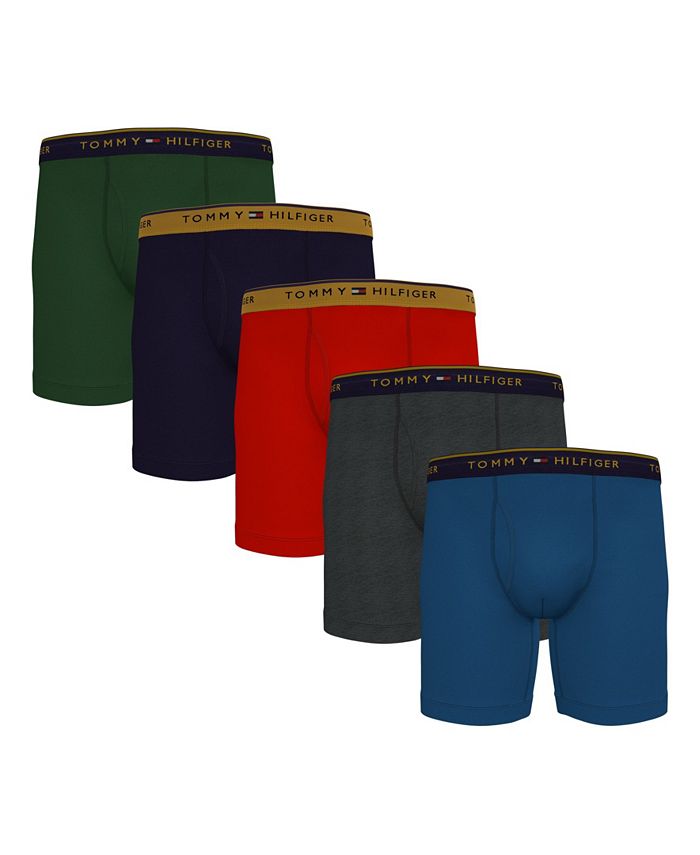 5 Tommy Hilfiger Boxer Briefs Cotton Pack Men's Underwear Classic Fit $64  SALE !