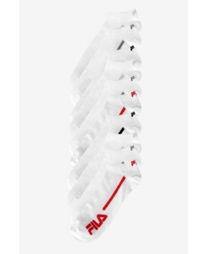 Fila Men's Racing Stripe No Show Pack of 10