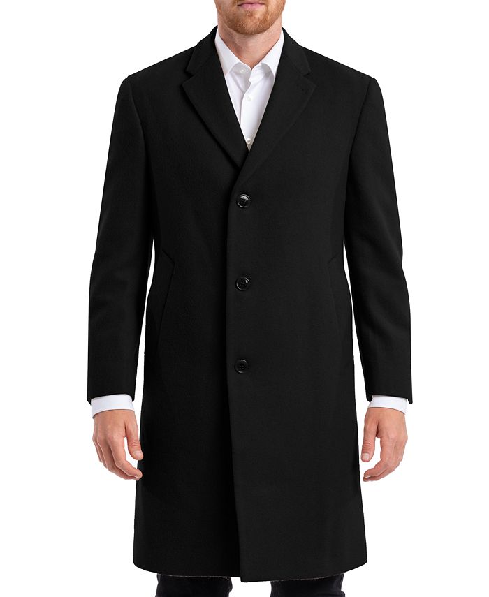 Chaps Men's Classic Single Breasted Overcoat - Macy's