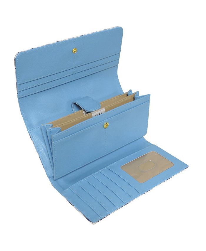 Buxton Women's Mini Ikat Wave RFID Bianca File Organizer Wallet Macy's