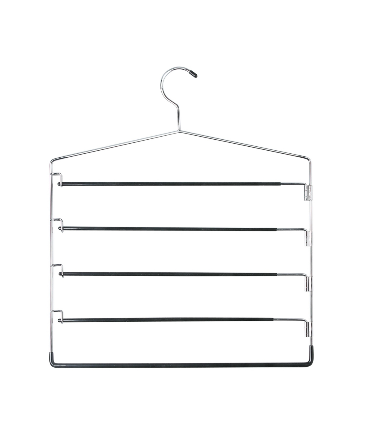 2 Pack 5-Tier Swing Arm Pant Hangers - Chrome