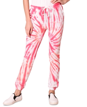 Ultra Flirt Juniors' Tie-Dyed Pull-On Sweatpants