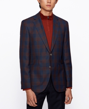 Boss Men's Janson8 Regular-Fit Virgin-Wool Jacket