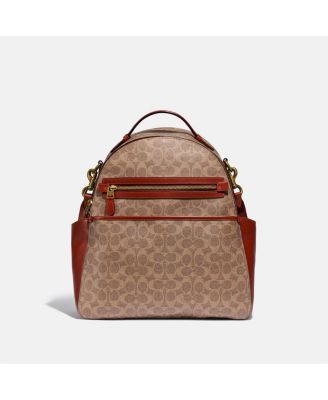 coach baby diaper bolsa in signature coated canvas