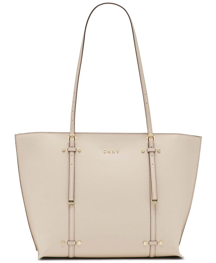 DKNY Bo Leather Crosshatched Tote - Macy's