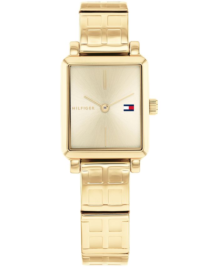 kind sammenhængende Herre venlig Tommy Hilfiger Women's Gold-Tone Bracelet Watch 21x24mm & Reviews - Macy's