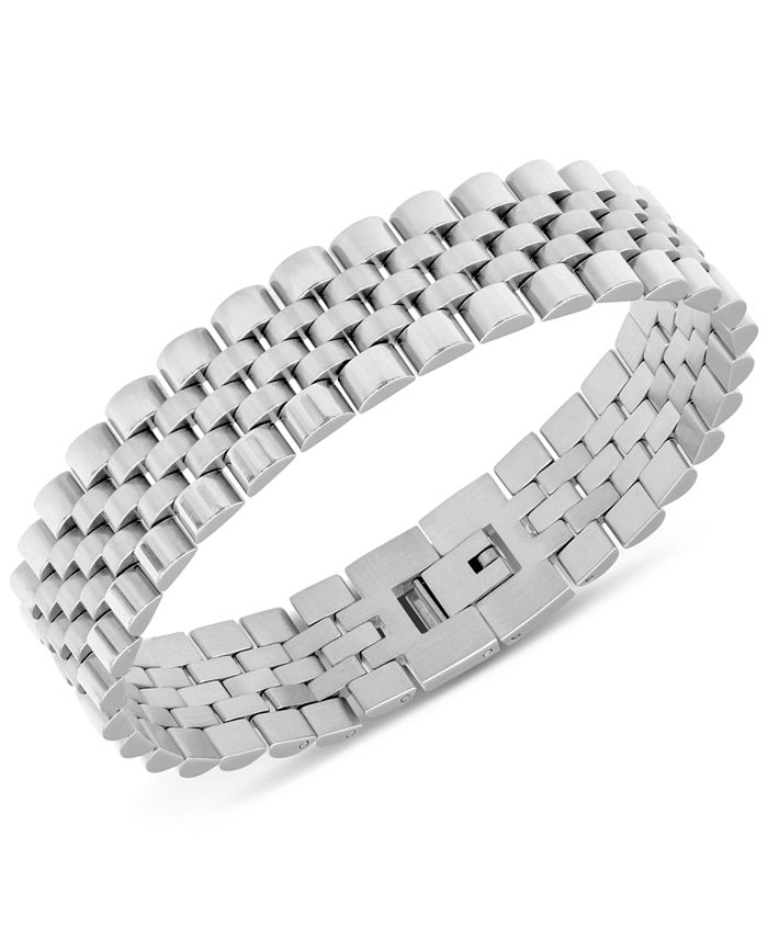Blackjack Men's Micro Link Chain Bracelet in Stainless Steel Macy's