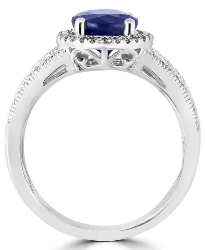 EFFY Collection EFFY® Sapphire (1-7/8 ct. t.w.) & Diamond (1/8 ct. t.w ...