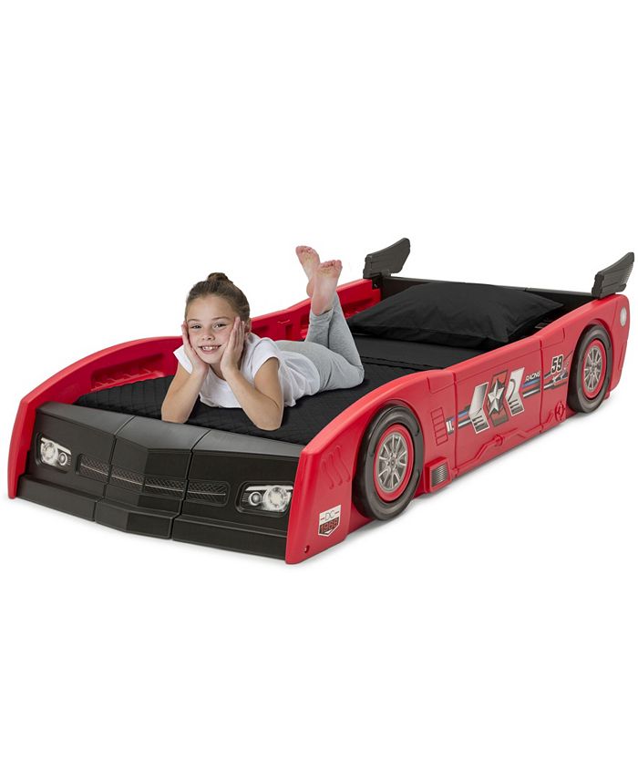 Delta Children Grand Prix Race Car Toddler and Twin Bed Macy's