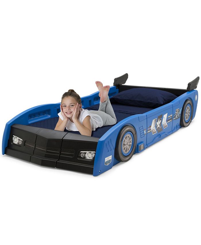 Delta Children Grand Prix Race Car Toddler and Twin Bed Macy's