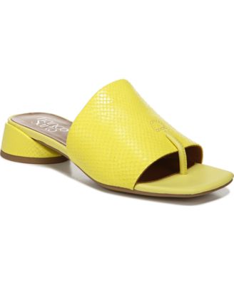 franco sarto yellow sandals