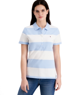 Tommy Hilfiger Striped Pique Polo Shirt