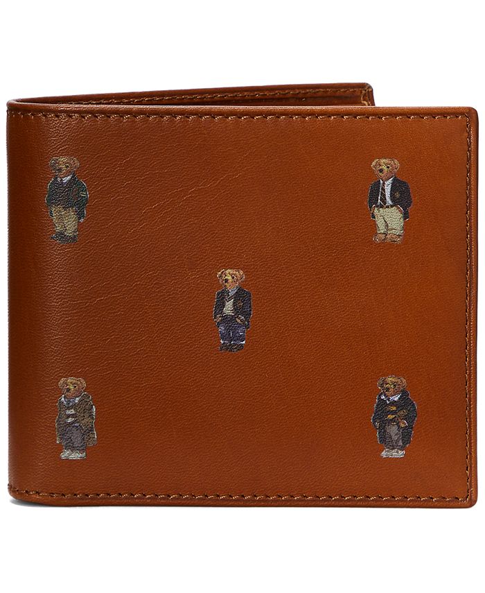 Polo Ralph Lauren Men's Polo Bear Leather Billfold Wallet & Reviews - All  Accessories - Men - Macy's