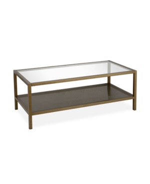 Shop Hudson & Canal Rigan Coffee Table In Gold-tone