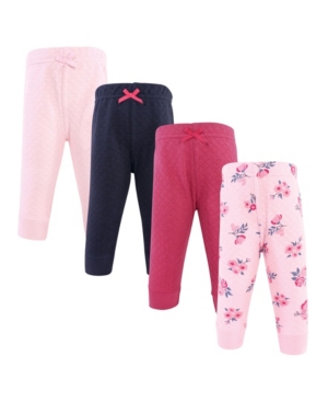Hudson Baby Boys and Girls Quilted Jogger Pants Pack of 4