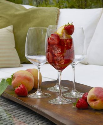 Melody Red Wine Glasses, Set of 4