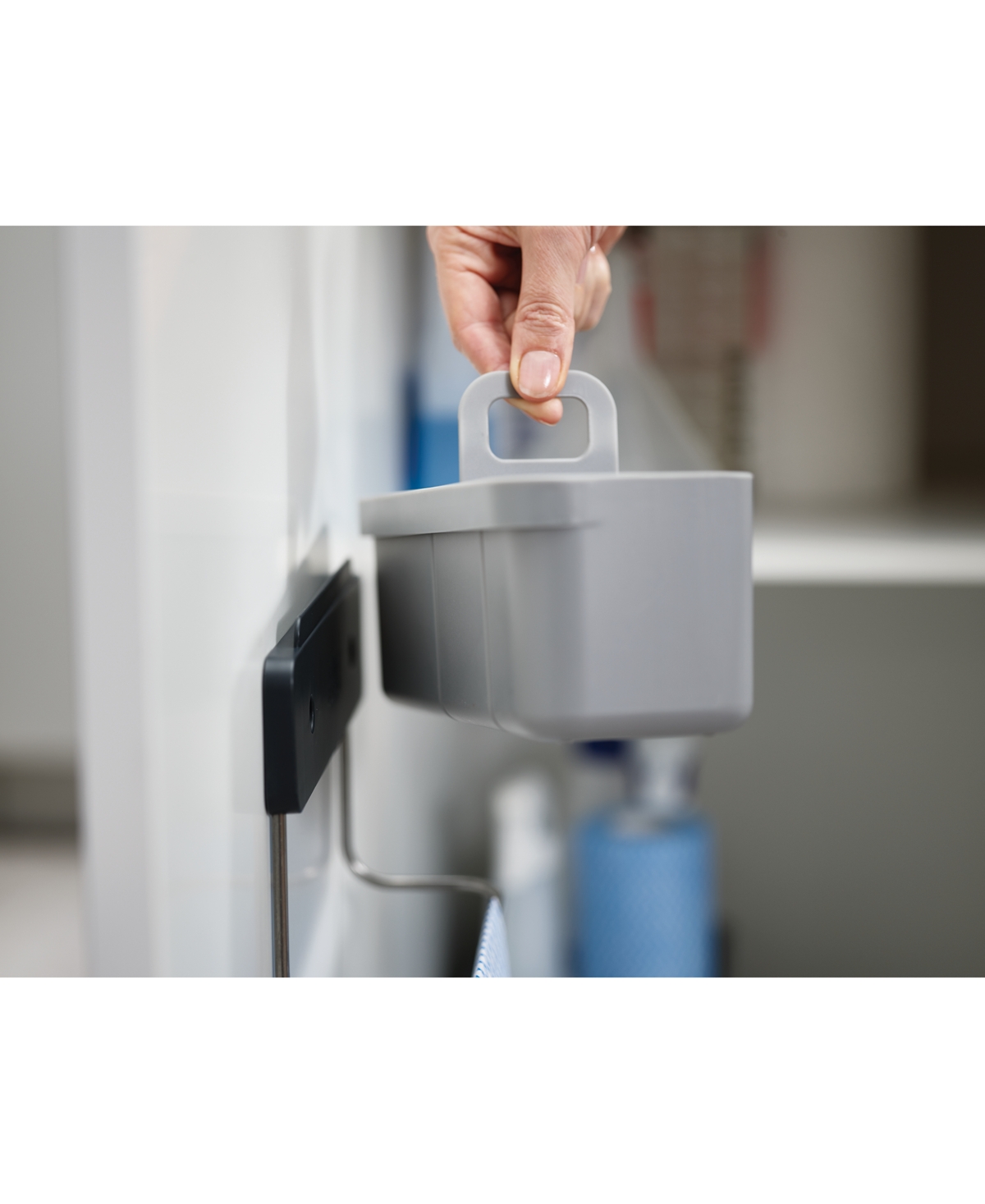 Joseph Joseph Doorstore In-cupboard Sink Tidy In Grey