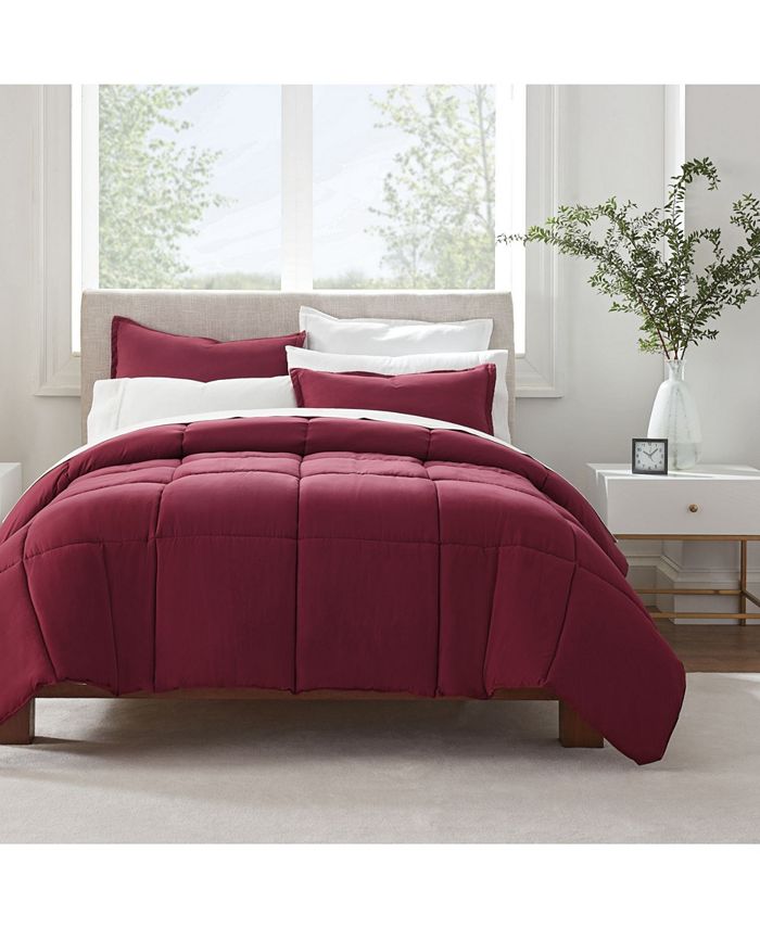 Serta Simply Clean Microbe Resistant Full and Queen Comforter Set, 3