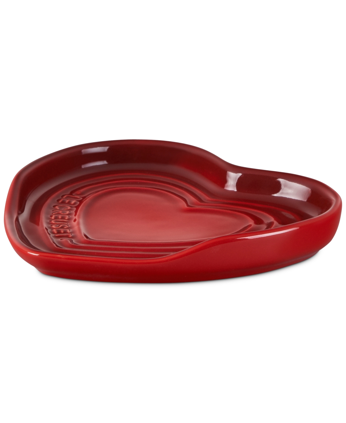 Le Creuset Heart Shaped Spoon Rest In Cerise
