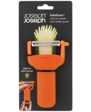 Joseph Joseph Safestore Straight Peeler In Orange