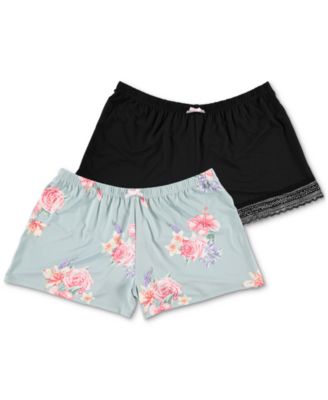 flora pajama shorts