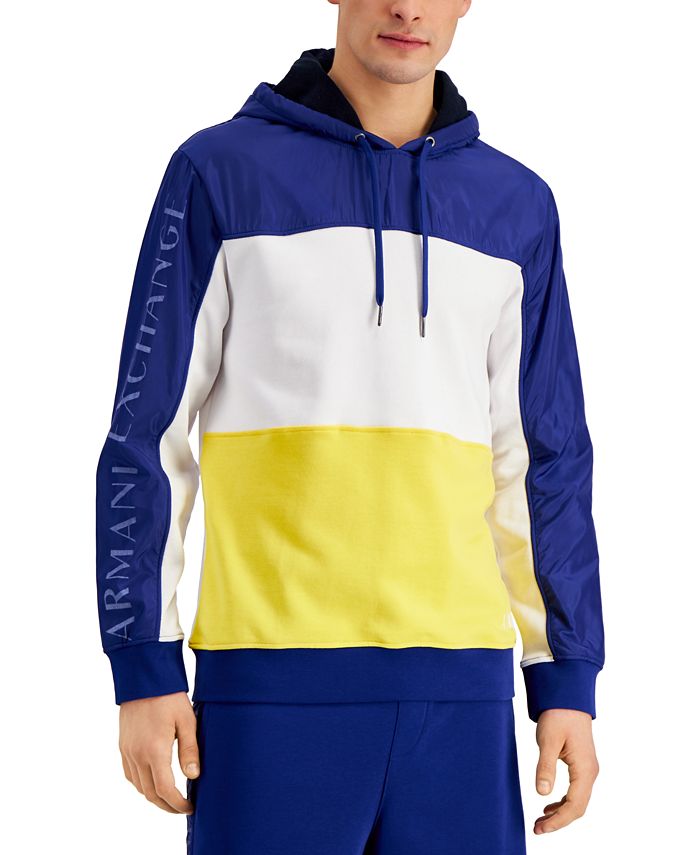 Armani exchange sales yellow hoodie