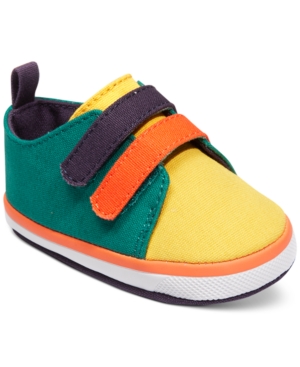 First Impressions Kids' Baby Boys Colorblock Sneakers, Created For Macy's In Green Stem