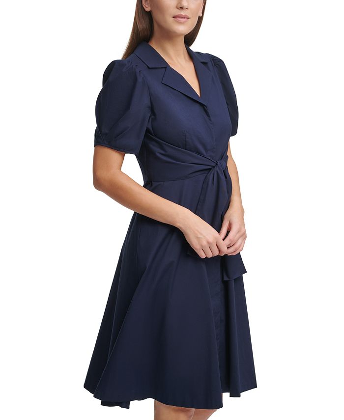 dkny tie front dress