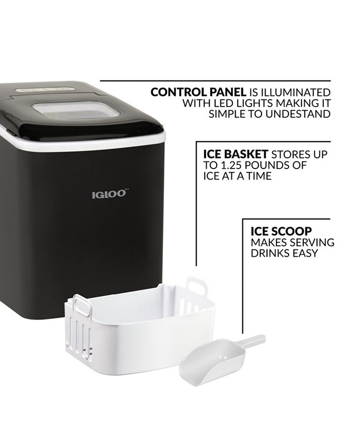 Igloo ICEBNH26BK 26Pound Automatic SelfCleaning Portable Countertop