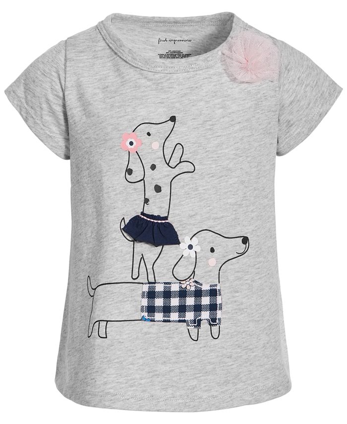 First Impressions Toddler Girls Dogs T Shirt Created for Macy s
