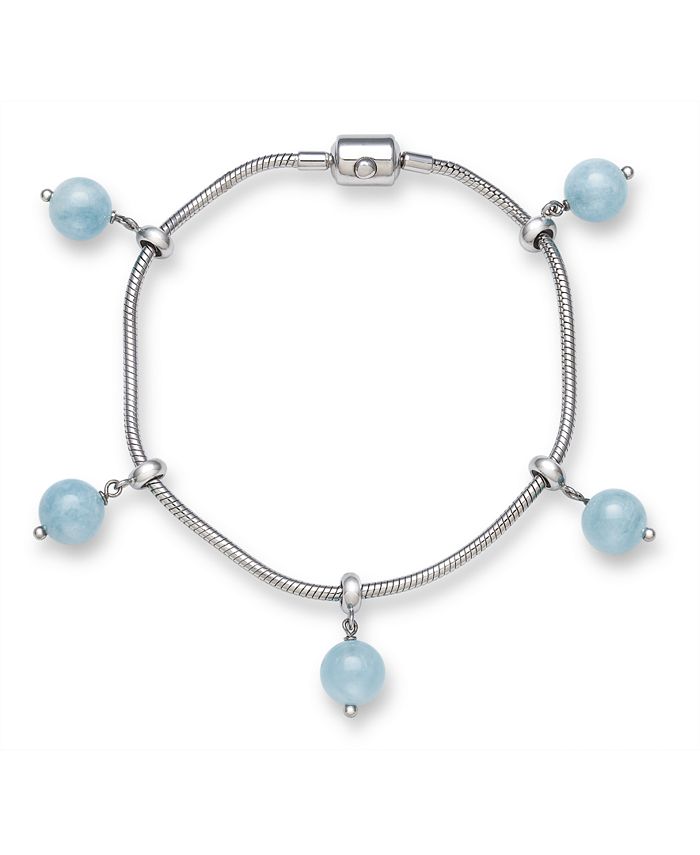 Macy's - Milky Aquamarine Bracelet in Sterling Silver