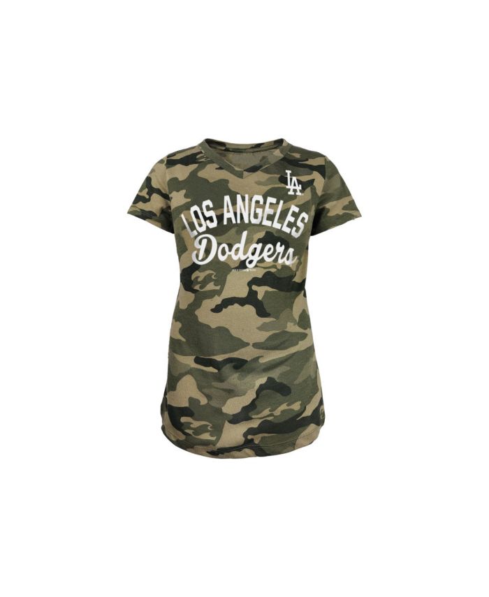 5th & Ocean Los Angeles Dodgers Youth Girls Camo V-Neck T-Shirt & Reviews - MLB - Sports Fan Shop - Macy's