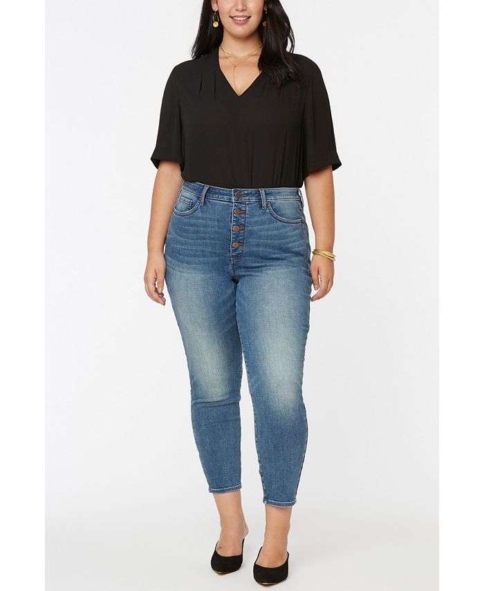 NYDJ Women's Plus Size Ami Skinny Jeans with High Rise and Exposed