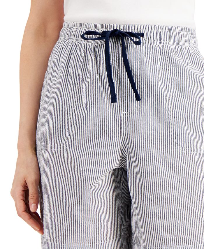 striped pull on shorts