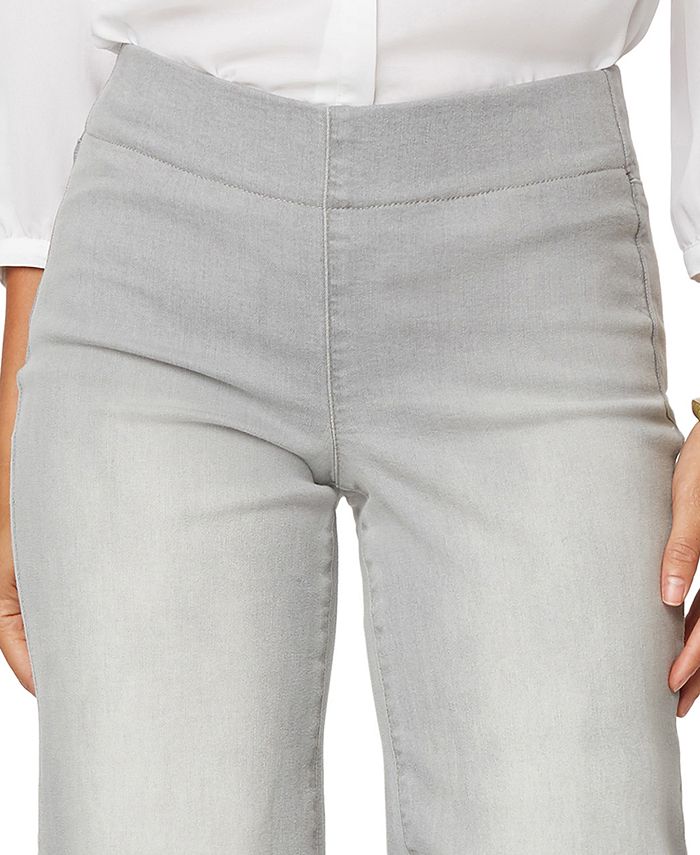 NYDJ Women's Pull-On Wide Leg Jeans In Clean Grace - Comfort Stretch Denim - View #9