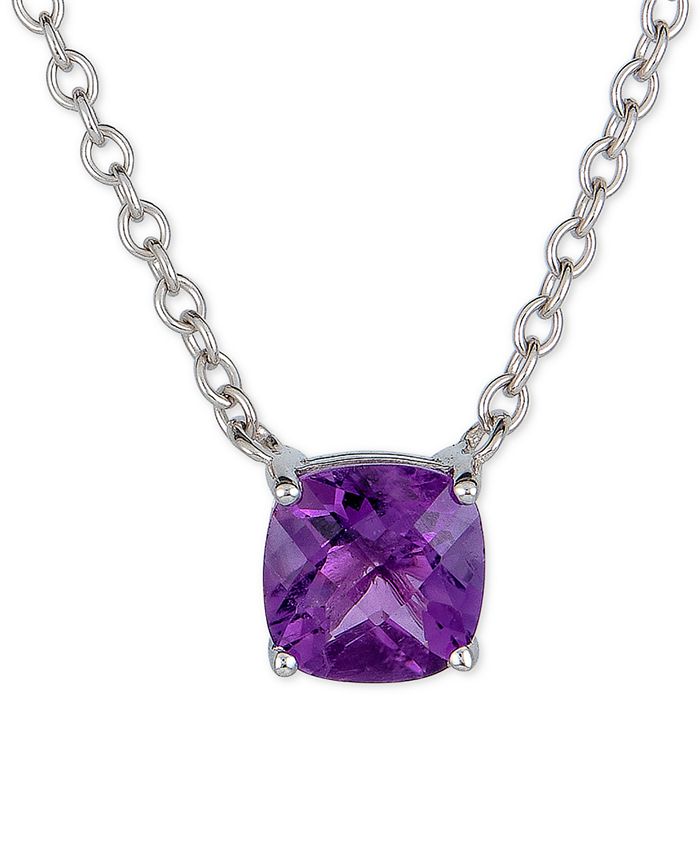 silver necklace macy's