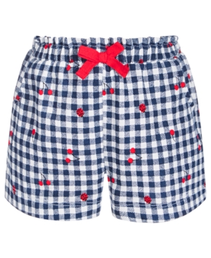 First Impressions Baby Girls Gingham Cherry Cotton Shorts Created for Macy's