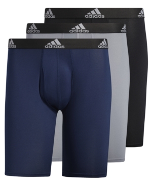adidas Men's 3-Pk Performance Long Boxer Briefs