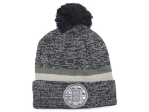 Authentic Nhl Headwear Boston Bruins Chrome Knit Hat